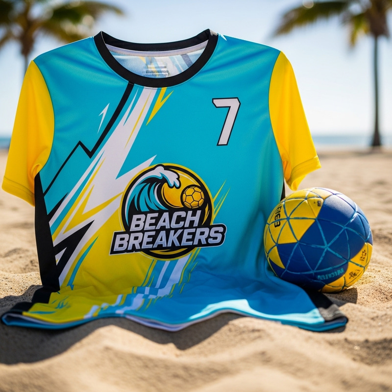 Vibrant Beach Handball Jersey for Outdoor Sports