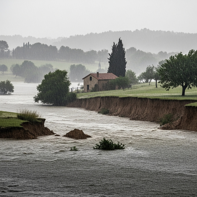 Nature's Fury: Scenery Lost to Falling Rain Nature's Fury: Scenery Lost to Falling Rain