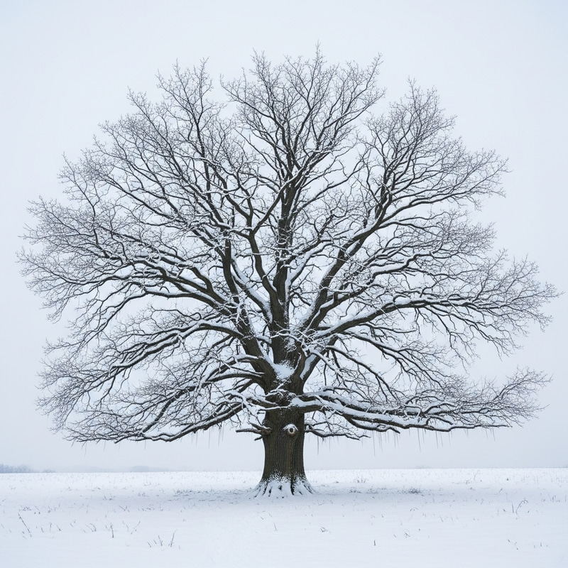 Winter Wonderland: Majestic Tree in Winter Winter Wonderland: Majestic Tree in Winter