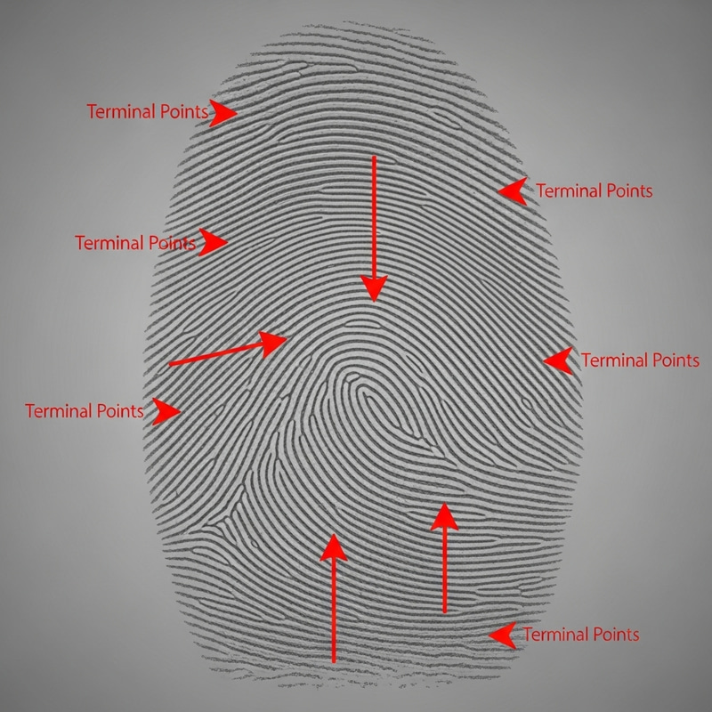 Fingerprint Terminal Points: Understanding Ridge Patterns Fingerprint Terminal Points: Understanding Ridge Patterns