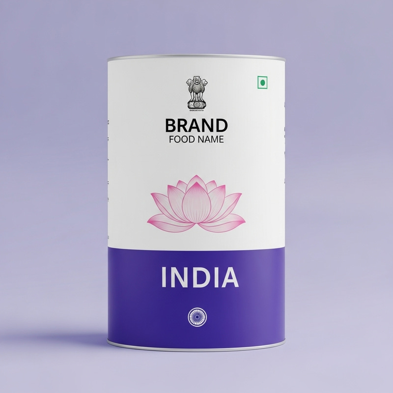 Minimalist Pasta Food Label - Janeia Brand | Vibrant Colors of India