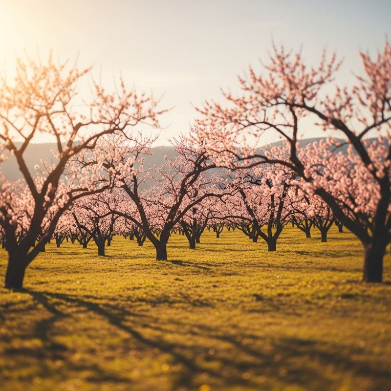 Enchanting Apricot Tree Gardens: Serene Miniature Wonderland Enchanting Apricot Tree Gardens: Serene Miniature Wonderland