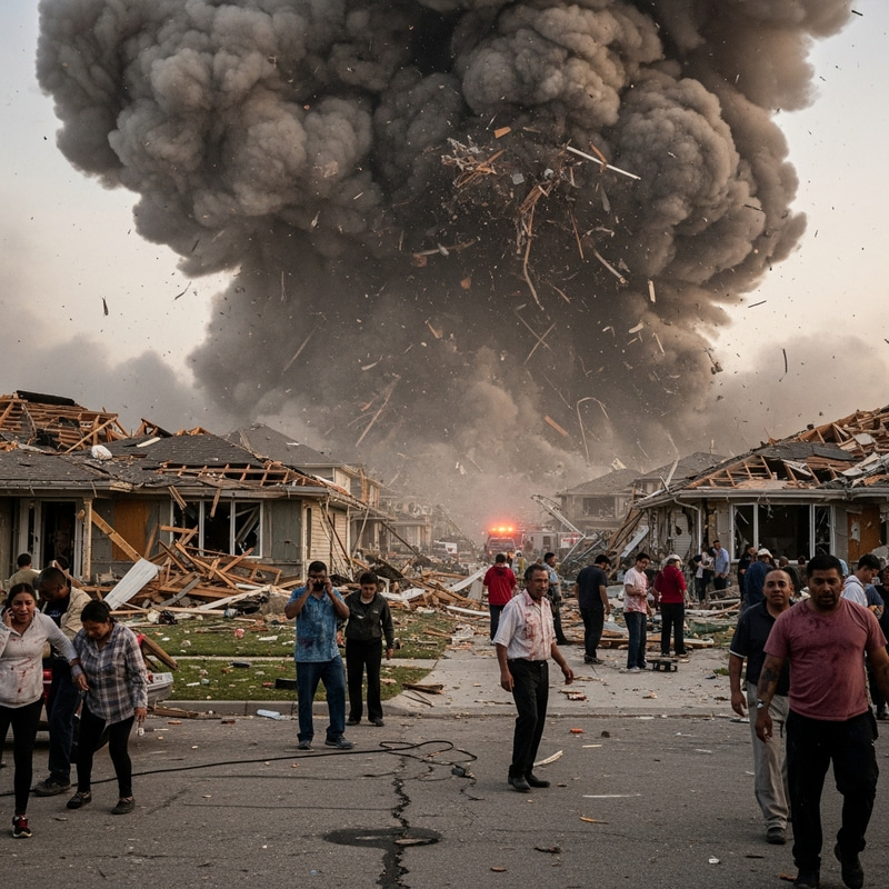 Gas Explosion Aftermath: Distressed People Seek Emergency Assistance