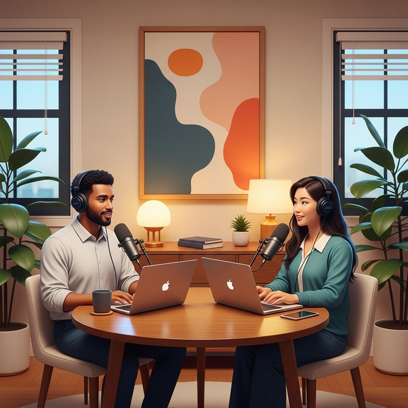 Diverse Podcast Recording Session and Engaging Conversations Diverse Podcast Recording Session and Engaging Conversations