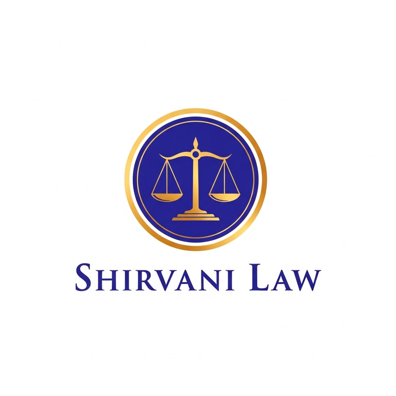 Shirvani Law Logo | Professional Legal Insignia in Royal Blue & Gold Shirvani Law Logo | Professional Legal Insignia in Royal Blue & Gold