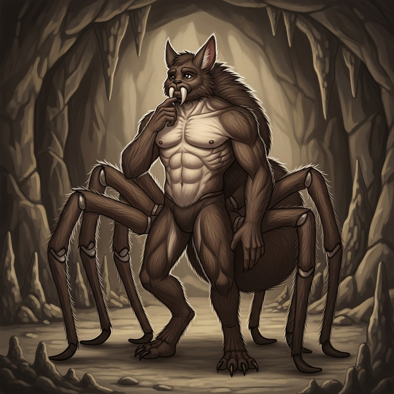 Muscular Furry Spider Creature Muscular Furry Spider Creature