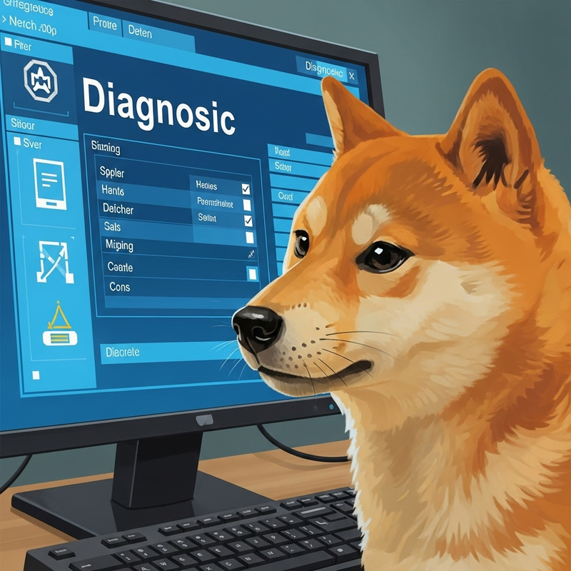 Curious Shiba Inu and Tech Tools: A Playful Perspective
