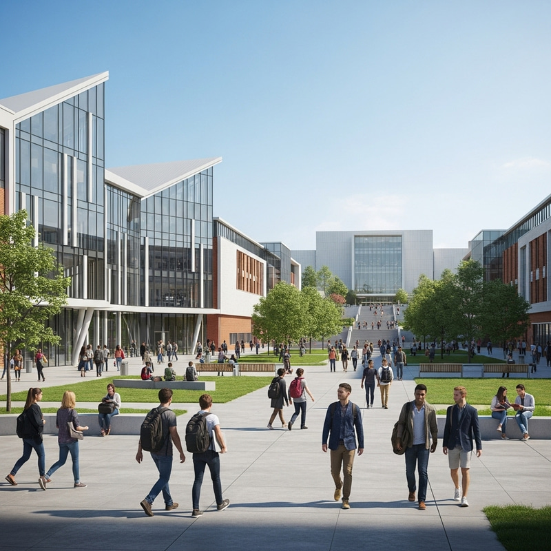 University Campus: Modern Architectural Elegance University Campus: Modern Architectural Elegance