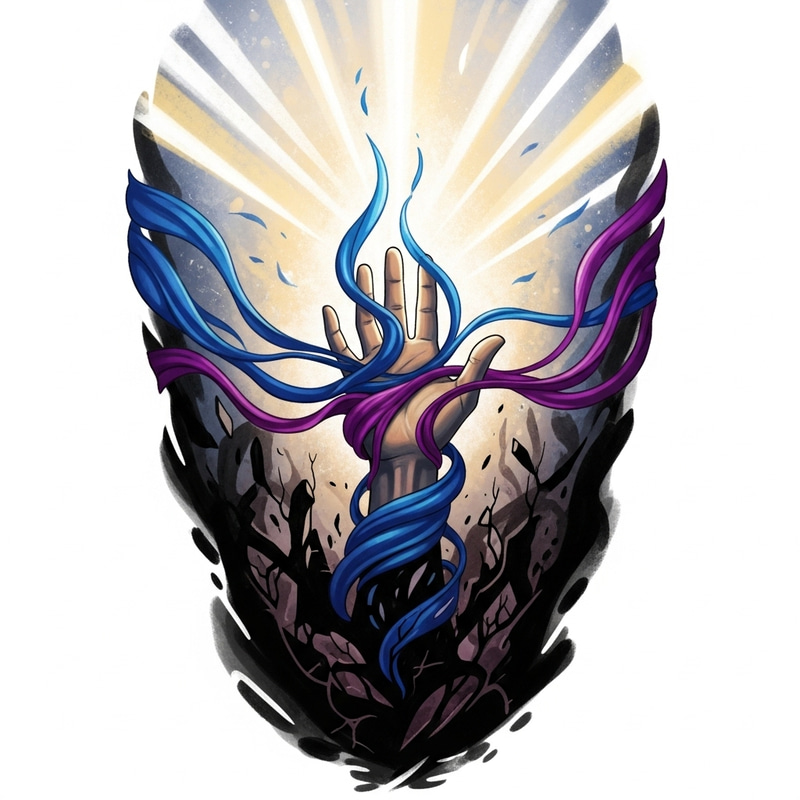 Symbolic Tattoo of Trauma and Healing Journey Symbolic Tattoo of Trauma and Healing Journey