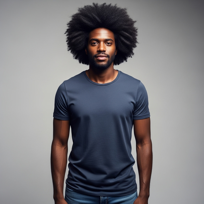 Stylish Afro American Man - Casual Portrait