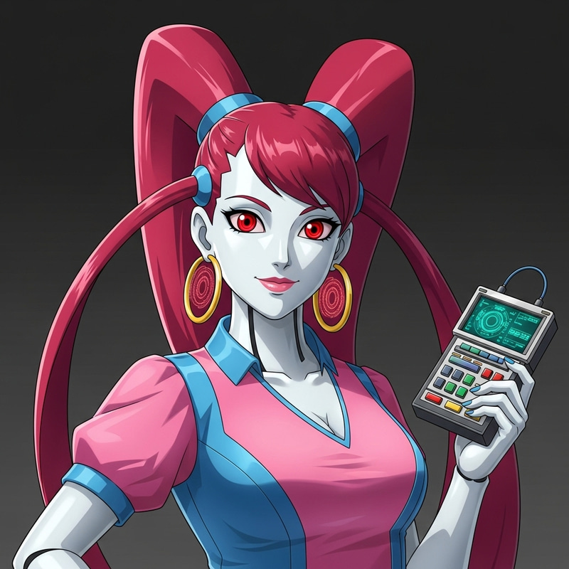Android 21: Unique Pink and Blue Android Character