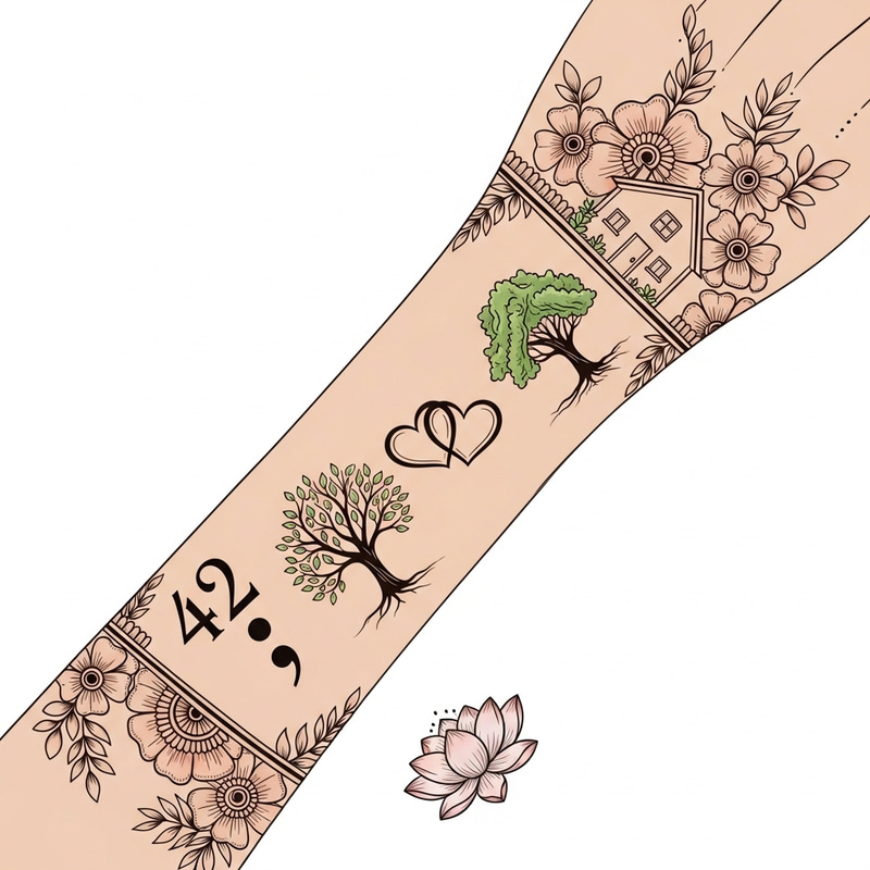 Minimalistic Henna Inspired Wrist Bracelet Tattoo Design Minimalistic Henna Inspired Wrist Bracelet Tattoo Design