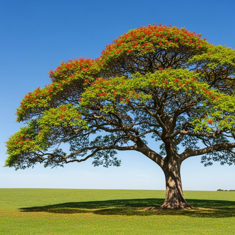 Majestic Tree in Grassy Field | Tranquil Nature Scene Majestic Tree in Grassy Field | Tranquil Nature Scene