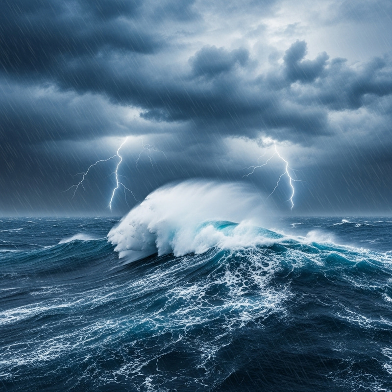 Sea Storm: Majestic Power and Grandeur of Nature