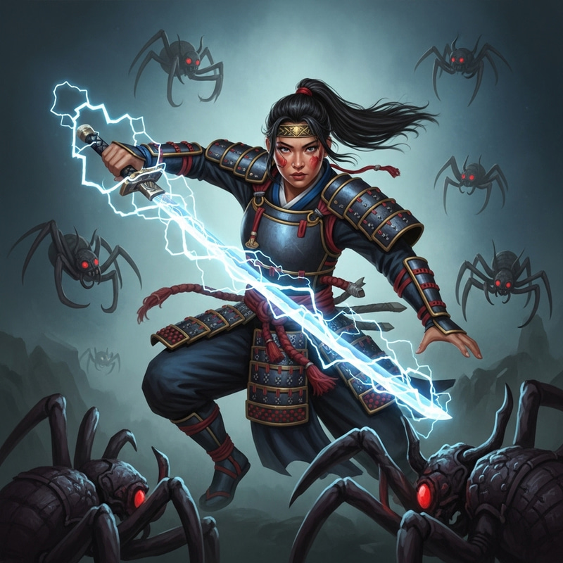 Raiden Shogun Defeats Aranaras with Electro Sword Raiden Shogun Defeats Aranaras with Electro Sword