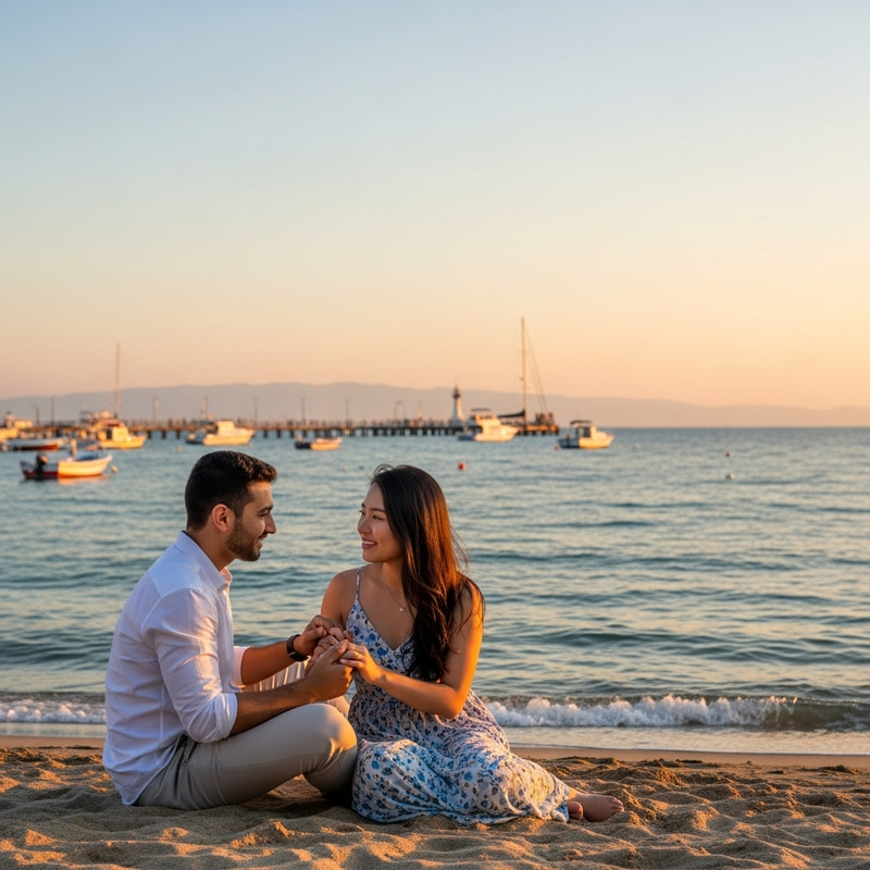 Romantic Seaside Love in Alsancak, Izmir Romantic Seaside Love in Alsancak, Izmir