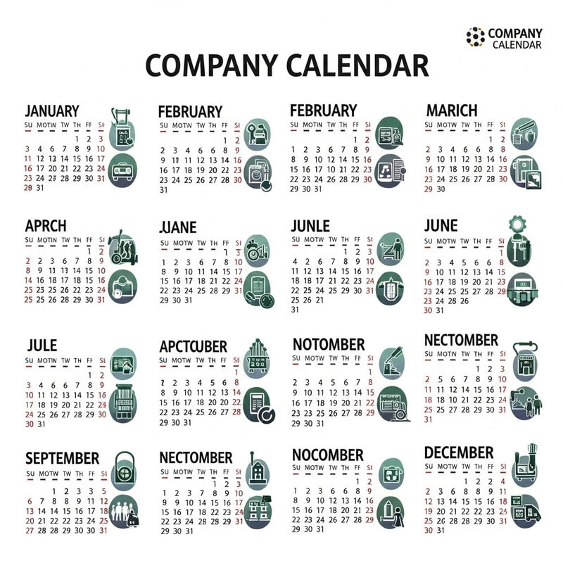 Public Services Company Calendar Design