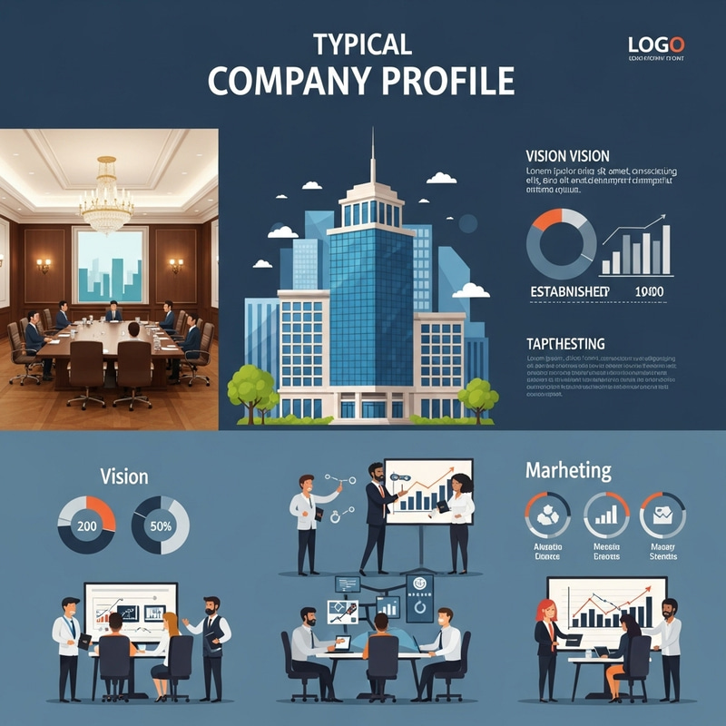 Company Profile Illustration: Vision & Expertise Company Profile Illustration: Vision & Expertise