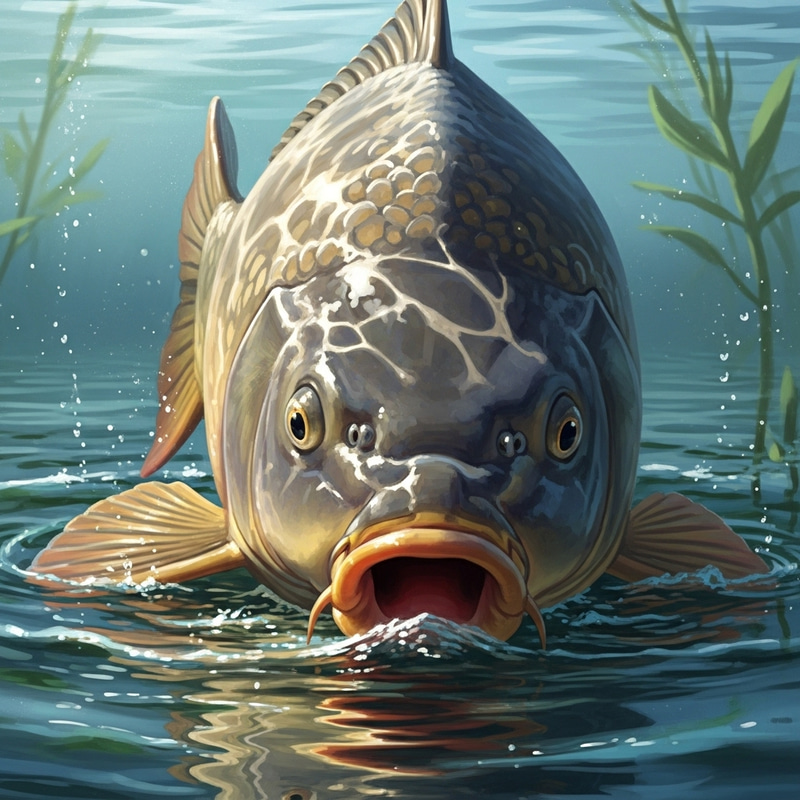 Angry Carp: Fierce Scales and Stunning Energy Angry Carp: Fierce Scales and Stunning Energy