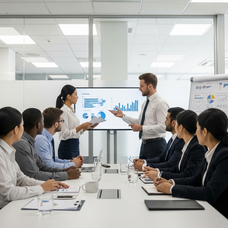 Diverse Business Meeting with Multicultural Participants Diverse Business Meeting with Multicultural Participants