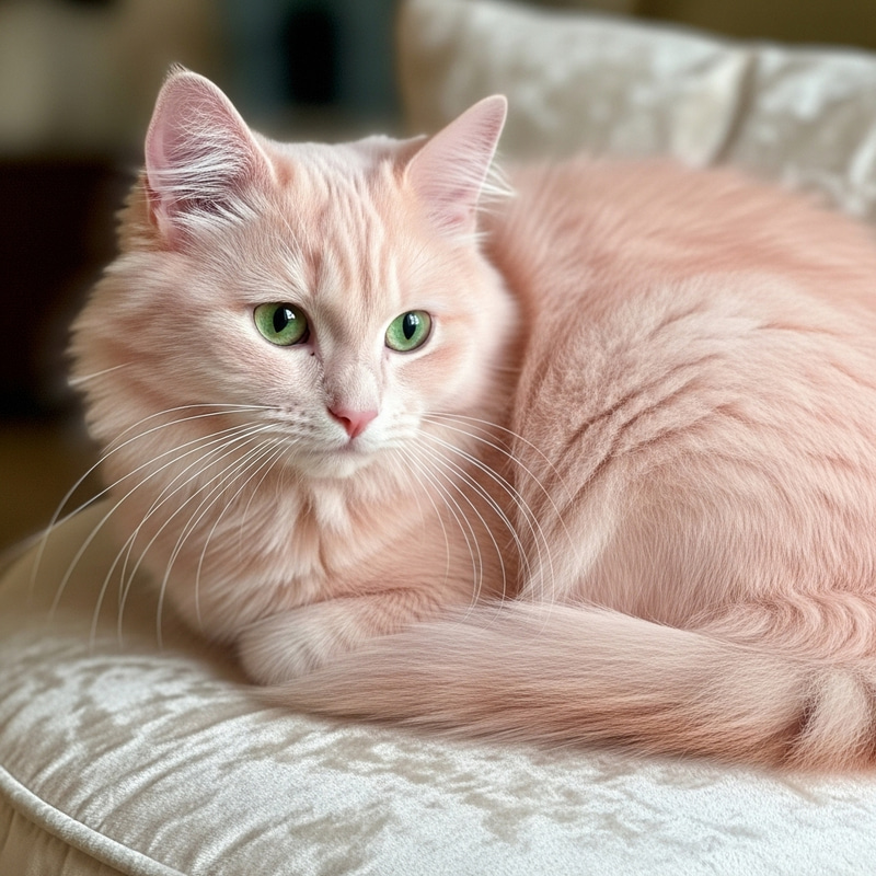 Soft Pink Cat - Adorable Feline Pictures Soft Pink Cat - Adorable Feline Pictures