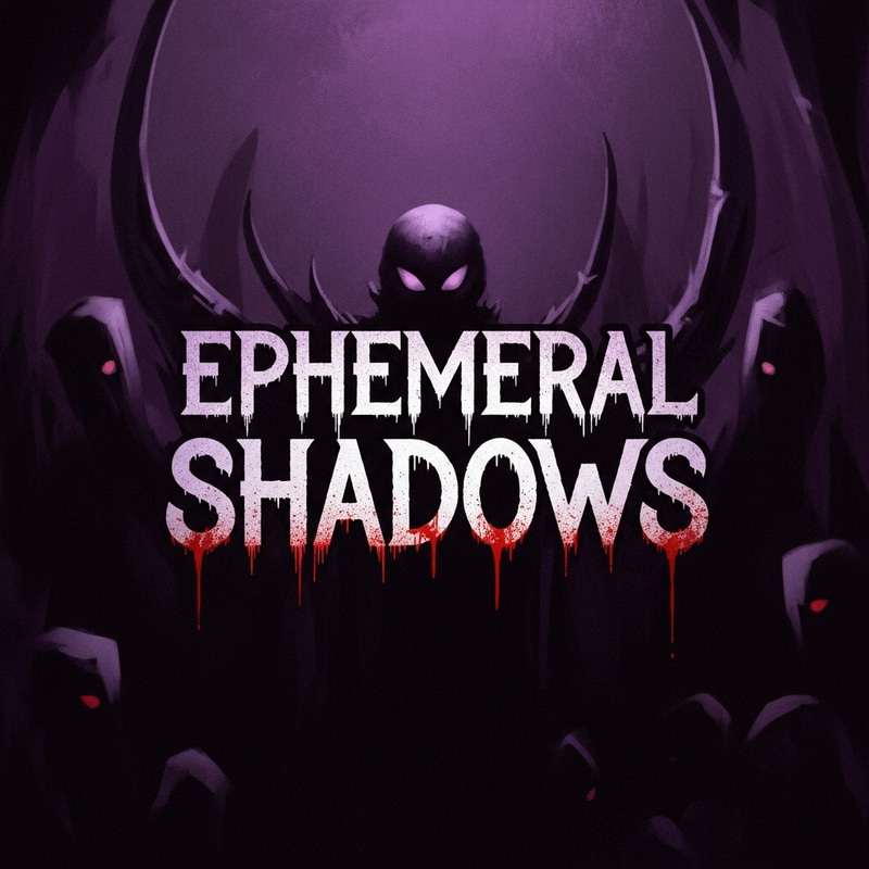 Ephemeral Shadows - Gothic Horror Logo Design Ephemeral Shadows - Gothic Horror Logo Design