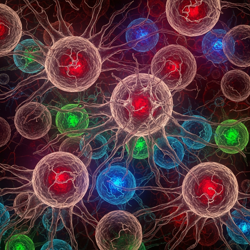 Abstract Representation of Cancer Cells Abstract Representation of Cancer Cells