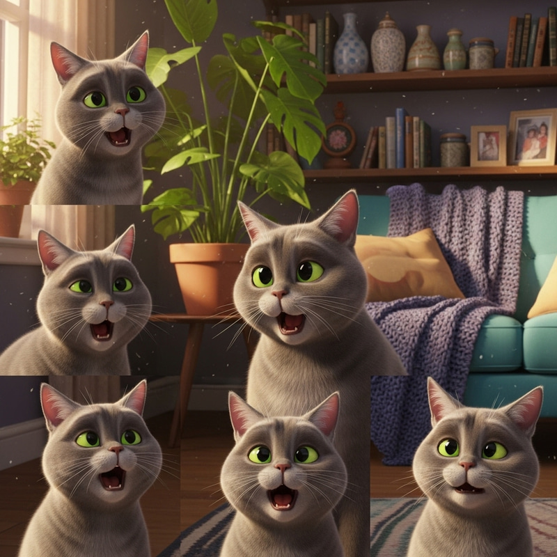 Talking Cat Video: Expressive Domestic Feline in Animated Sequence Talking Cat Video: Expressive Domestic Feline in Animated Sequence