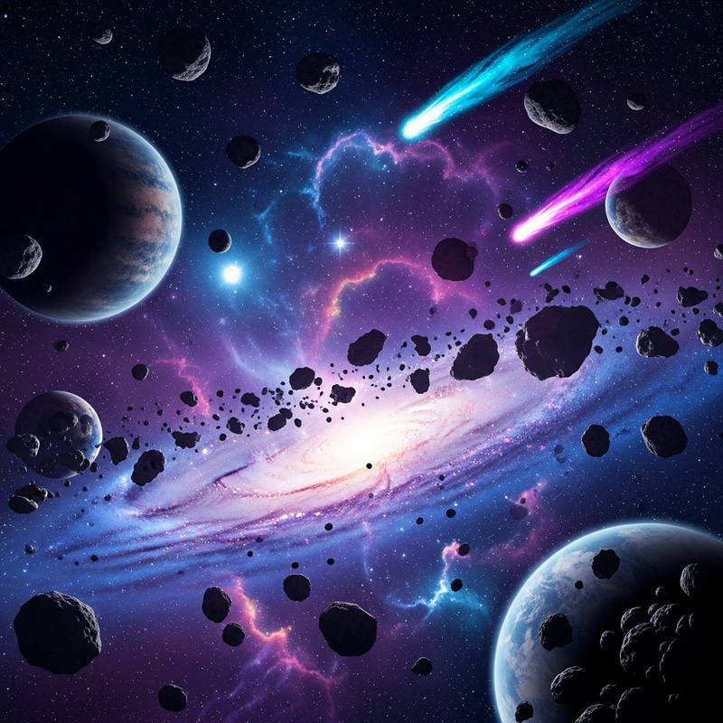 Imaginative Unknown Galaxy - Cosmic Beauty in Purple, Blue, Pink Imaginative Unknown Galaxy - Cosmic Beauty in Purple, Blue, Pink