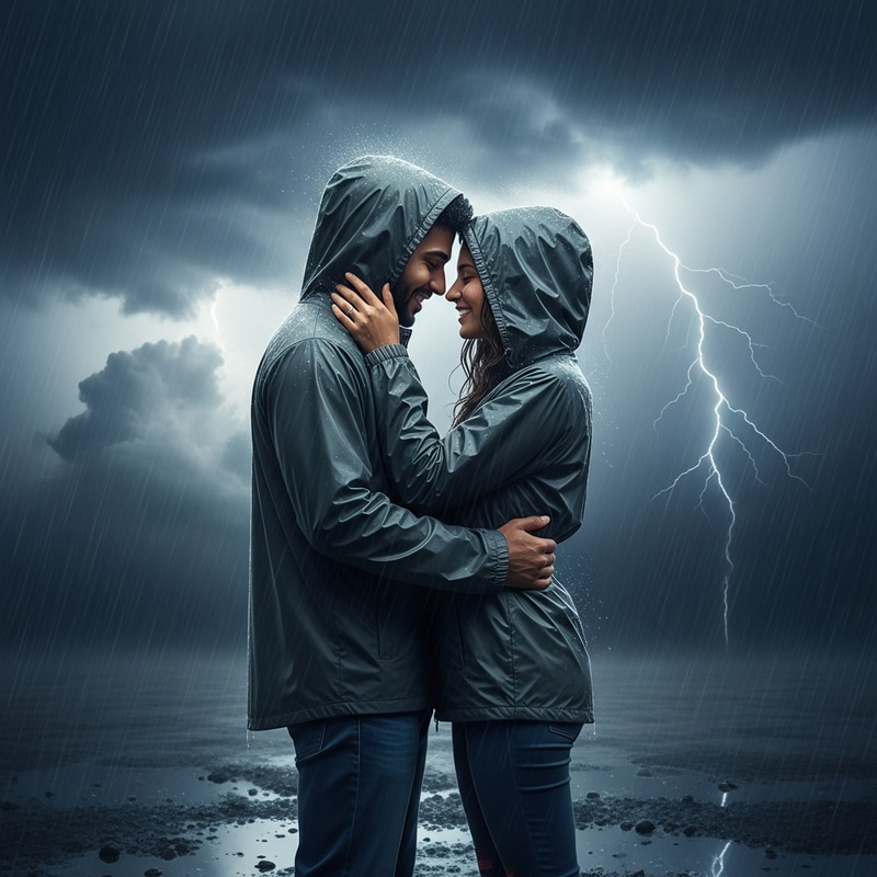 Romantic Moments: Love in Stormy Weather Romantic Moments: Love in Stormy Weather