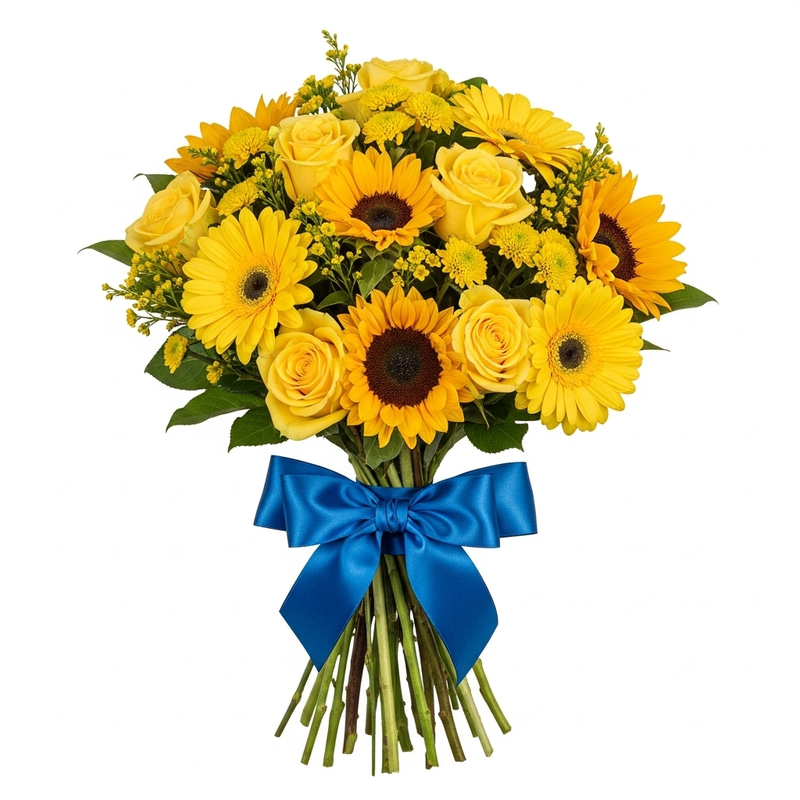 Vivid Yellow Flower Bouquet for Mother's Day Vivid Yellow Flower Bouquet for Mother's Day