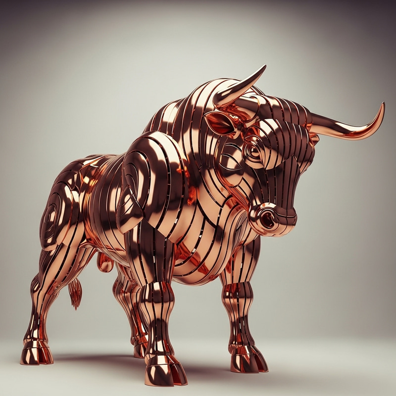 Copper Plate Bull Sculpture: Artistic Elegance in Metal Copper Plate Bull Sculpture: Artistic Elegance in Metal