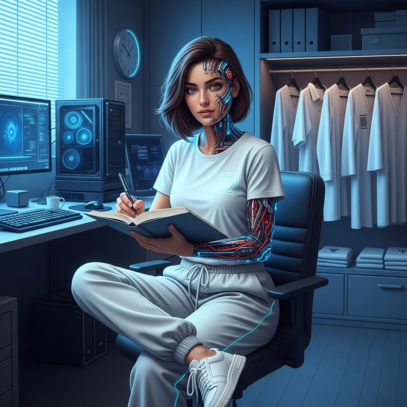 Futuristic Middle Eastern Woman - Beauty, Intellect, & Neo Visions Futuristic Middle Eastern Woman - Beauty, Intellect, & Neo Visions