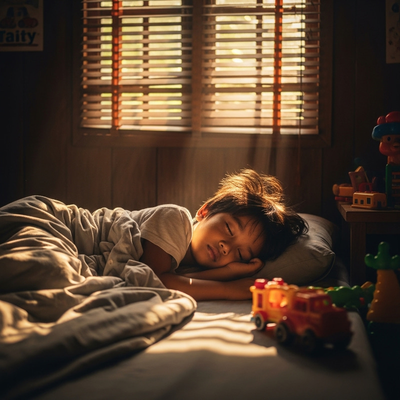 Filipino Kid Waking Up | Childhood Wonder