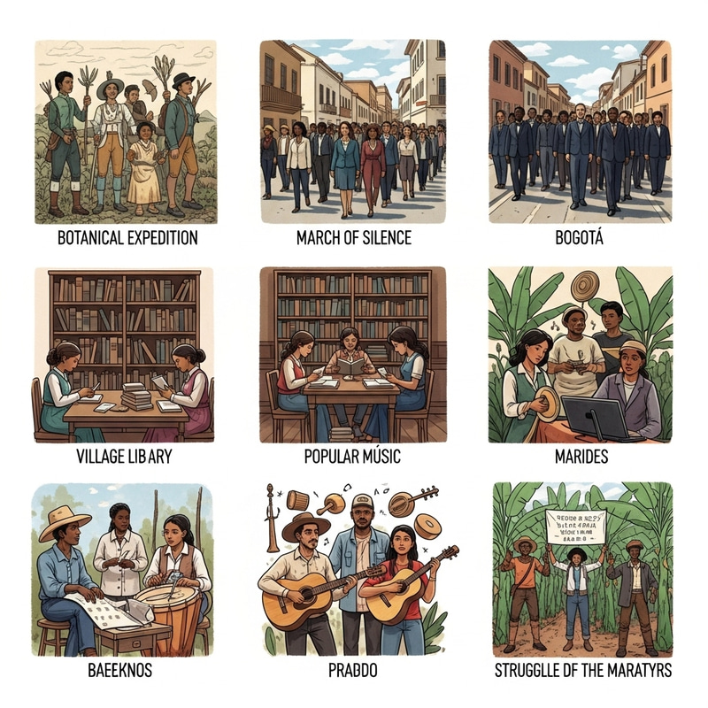 Diverse Botanical Expedition & March of Silence Explorers