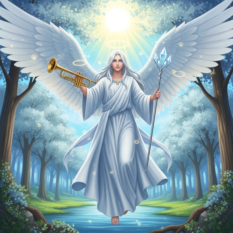 Majestic Angel in Heavenly Landscape | Ethereal Guardian with Majestic Wings Majestic Angel in Heavenly Landscape | Ethereal Guardian with Majestic Wings