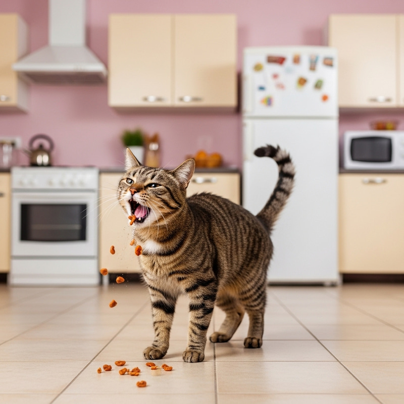 Cat Vomiting in Kitchen - Causes and Remedy Tips Cat Vomiting in Kitchen - Causes and Remedy Tips