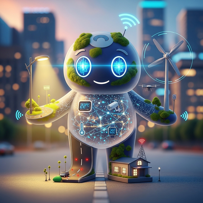 Creative IoT-Themed Mascot Design