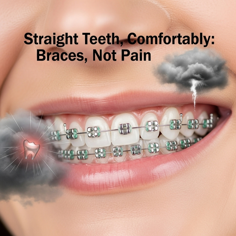 Straight Teeth Comfortably: No Pain Braces Straight Teeth Comfortably: No Pain Braces
