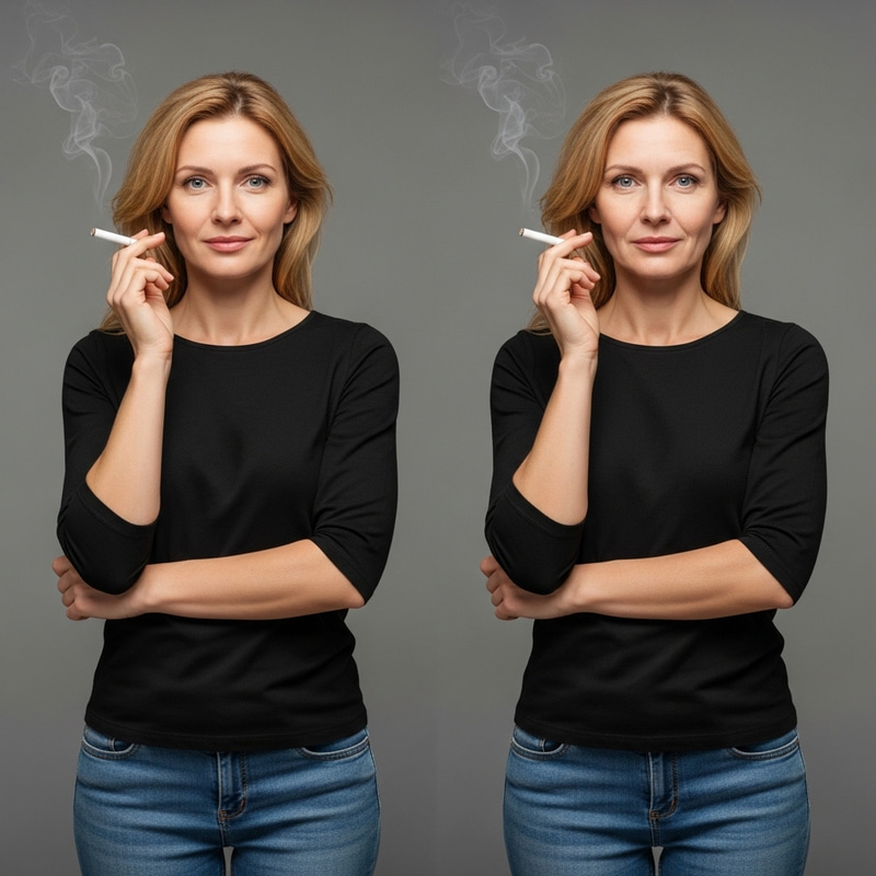 Youthful Beauty vs. Premature Aging: Impact of Smoking