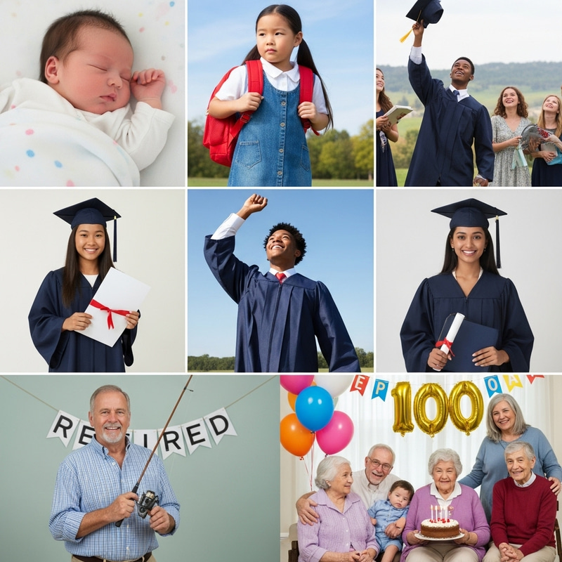 Life's Milestones: Capturing Life's Journey from Birth to Centenarian Celebration Life's Milestones: Capturing Life's Journey from Birth to Centenarian Celebration