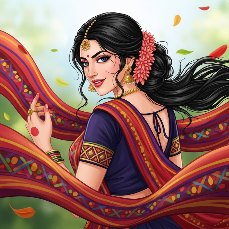 Beautiful South Asian Woman in Traditional Attire Beautiful South Asian Woman in Traditional Attire