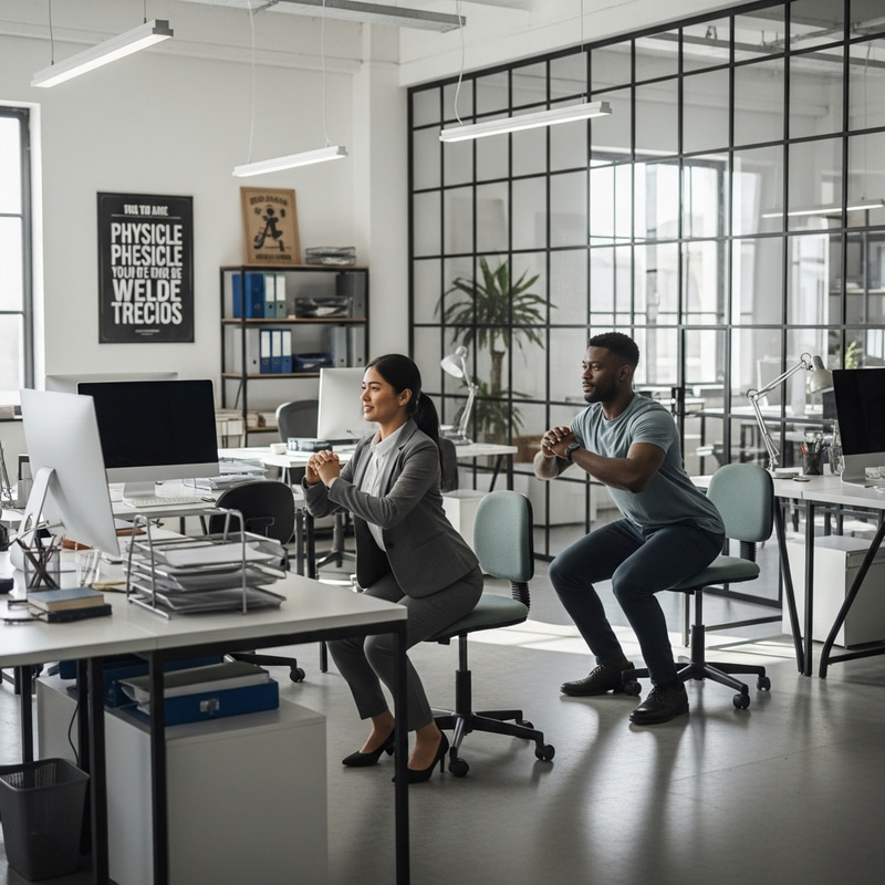 Office Chair Squats: Corporate Workout Tips Office Chair Squats: Corporate Workout Tips