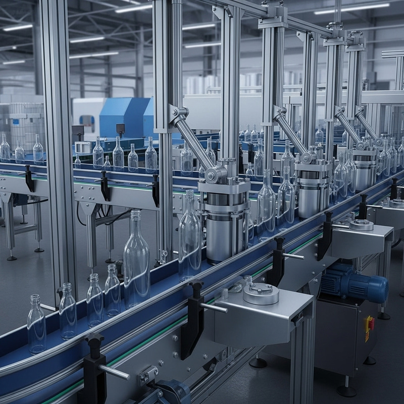 Conveyor Belt System for Sorting Bottles Conveyor Belt System for Sorting Bottles