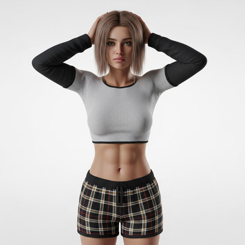 Hyper-Realistic View of an 18-Year-Old Female from an English Council Estate Hyper-Realistic View of an 18-Year-Old Female from an English Council Estate