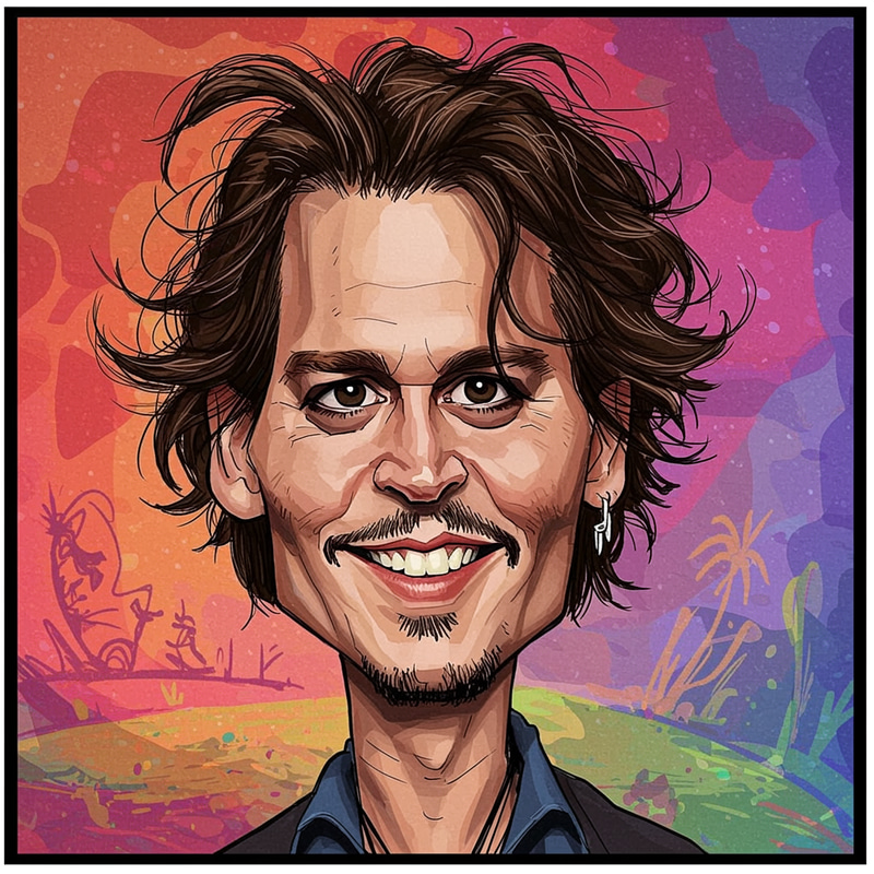 Johnny Depp Caricature Art