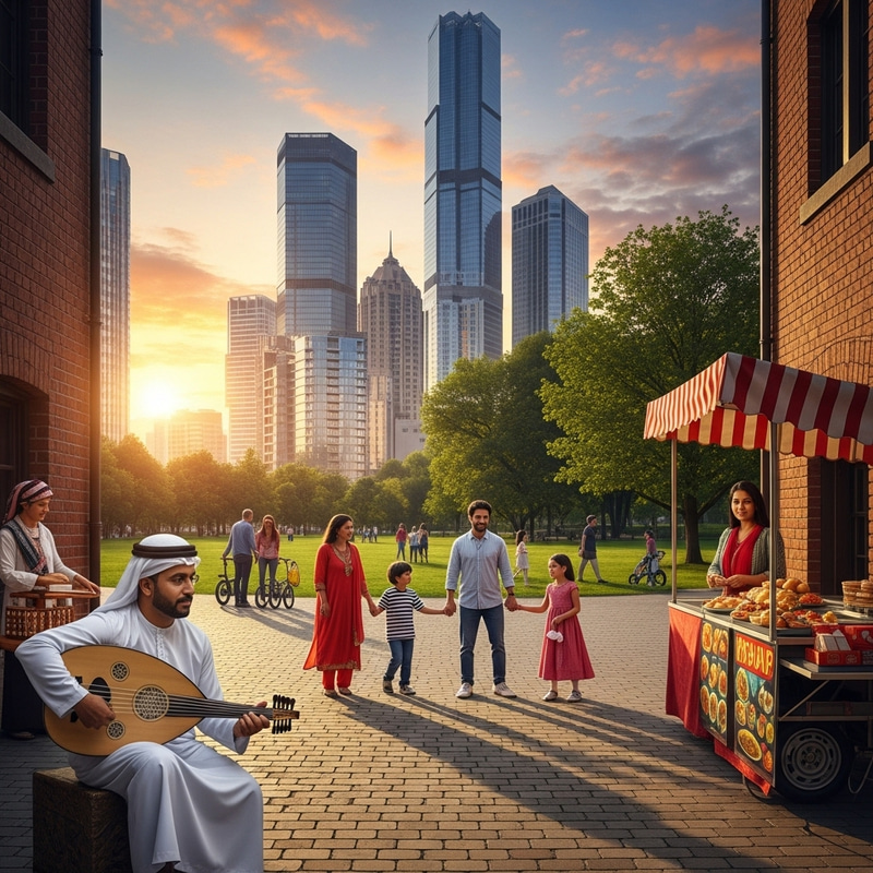 Captivating Urban Cultural Harmony: Diverse Cultures Interwoven Captivating Urban Cultural Harmony: Diverse Cultures Interwoven