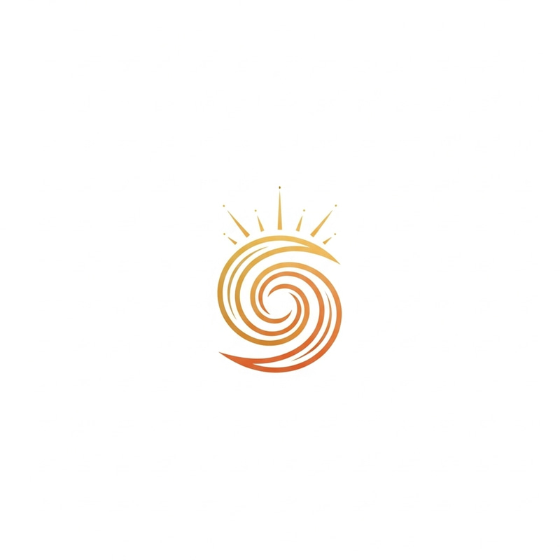 Minimalist Amaterasu Logo for Wellness