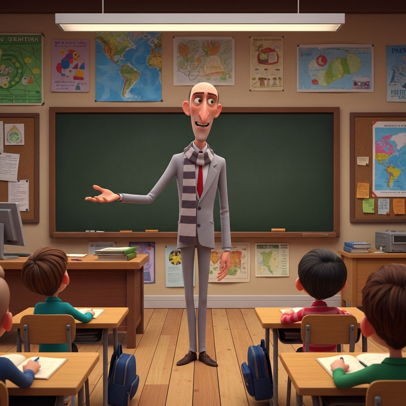 Gru Teaching in a Lively Classroom Gru Teaching in a Lively Classroom