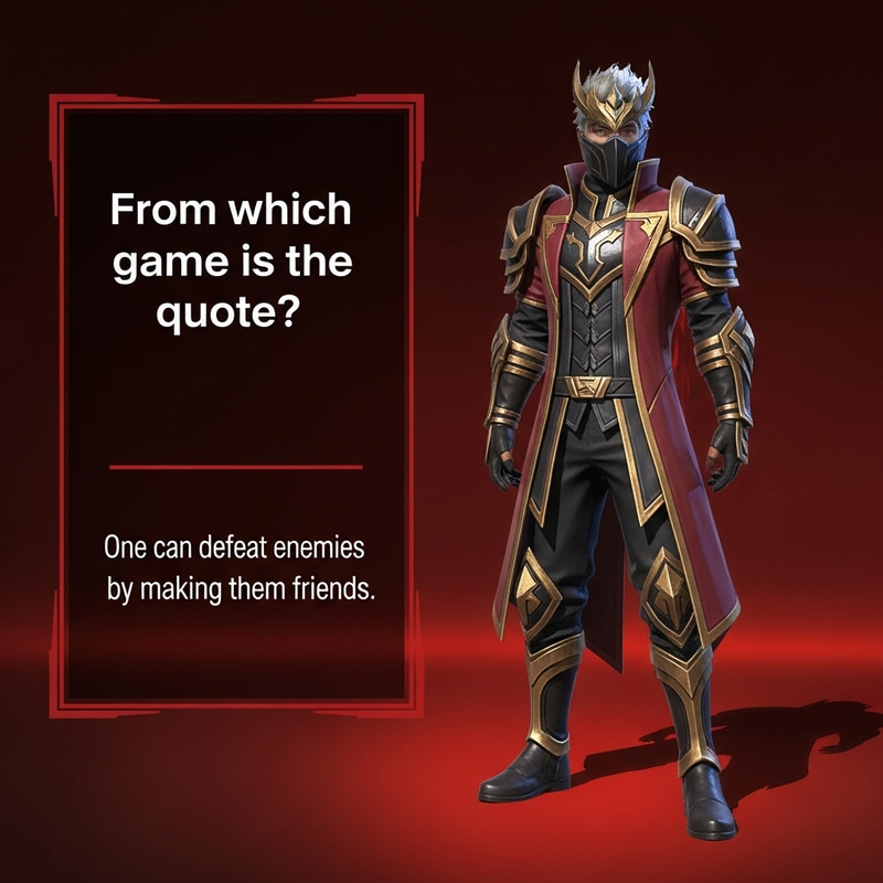 Pubg Mobile Hero in Stunning Outfit on Red Black Background